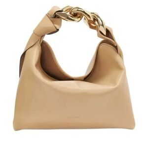 JW ANDERSON Chain-embellished leather tote